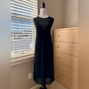 Forever 21 Black Sheer Detail Dress